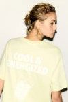 H&m Printed T-shirt In Yellow