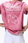 H&m Printed T-shirt In Pink