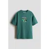 H&m Kids'  Printed T-shirt In Green