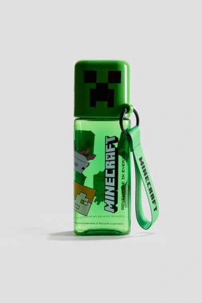 H&m Printed Water Bottle In Green
