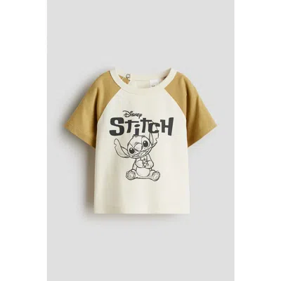 H&m Babies'  Print-motif Cotton T-shirt In Multi