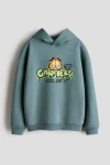 H&m Kids'  Print-motif Hoodie In Blue