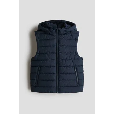 H&m Kids'  Puffer Gilet In Blue
