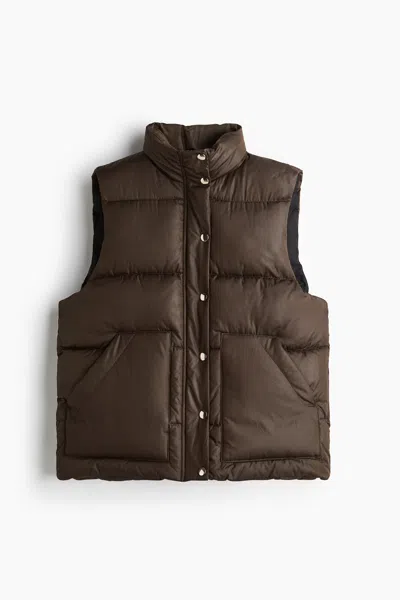 H&m Puffer Vest In Green