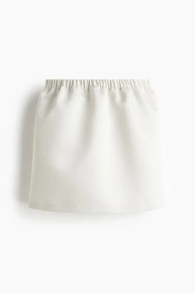 H&m Pull-on Skirt In White
