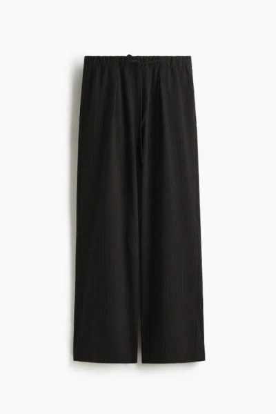 H&m Pull-on Trousers In Black