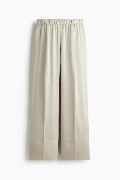 H&m Pull-on Trousers In Neutral