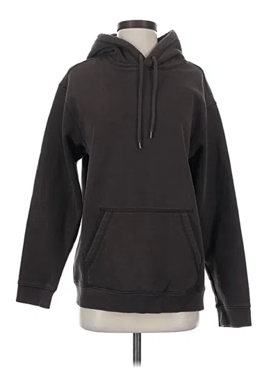Pre-owned H&m Pullover Hoodie In Black