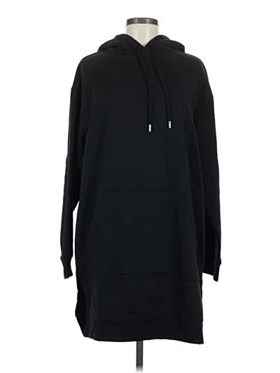 Pre-owned H&m Pullover Hoodie In Black