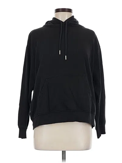 Pre-owned H&m Pullover Hoodie In Black