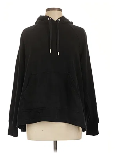Pre-owned H&m Pullover Hoodie In Black