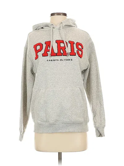 Pre-owned H&m Pullover Hoodie In Gray