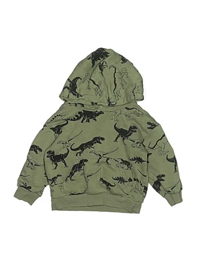 Pre-owned H&m Kids' Pullover Hoodie In Green