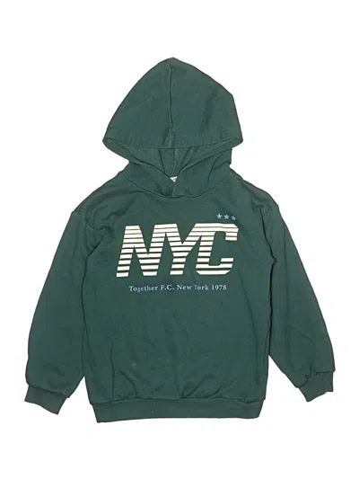 Pre-owned H&m Kids' Pullover Hoodie In Green