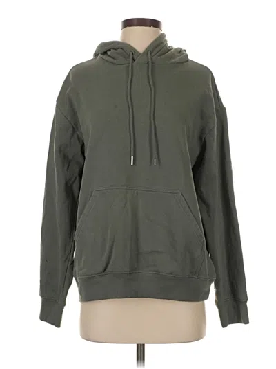 Pre-owned H&m Pullover Hoodie In Green