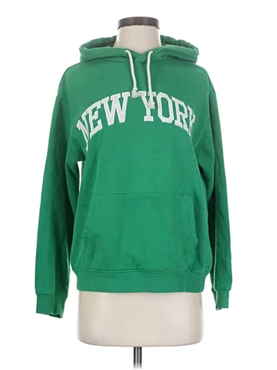 Pre-owned H&m Pullover Hoodie In Green