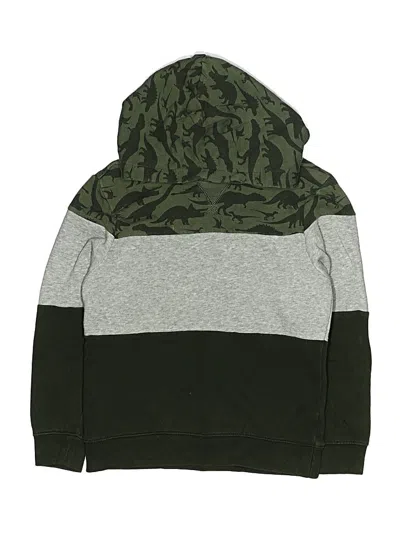 Pre-owned H&m Kids' Pullover Hoodie In Green