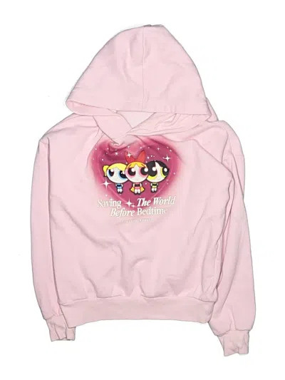 Pre-owned H&m Kids' Pullover Hoodie In Pink