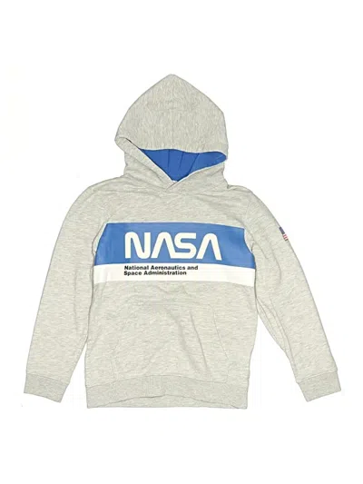 Pre-owned H&m Kids' Pullover Hoodie In Silver