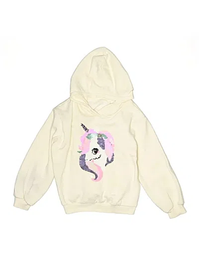Pre-owned H&m Kids' Pullover Hoodie In White