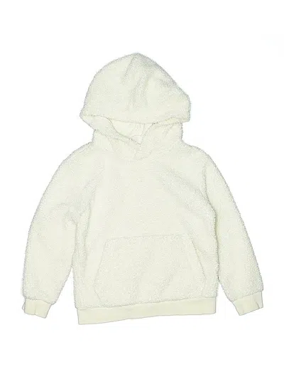 Pre-owned H&m Kids' Pullover Hoodie In White