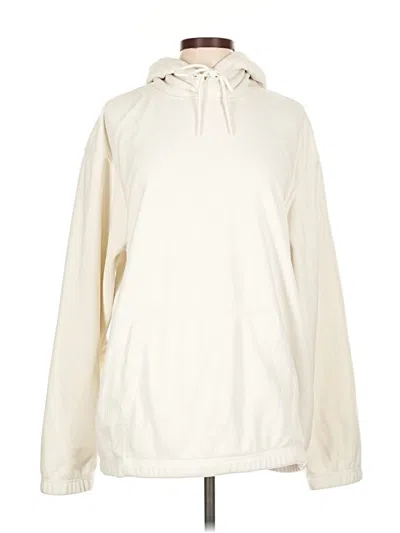 Pre-owned H&m Pullover Hoodie In White