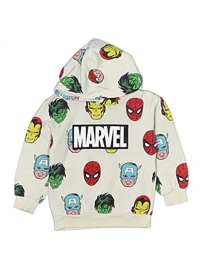 Pre-owned H&m Kids' Pullover Hoodie In White