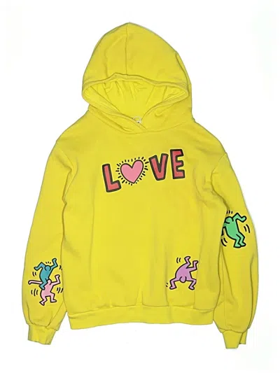 Pre-owned H&m Kids' Pullover Hoodie In Yellow