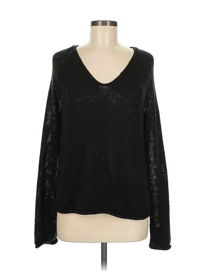 Pre-owned H&m Pullover Sweater In Black
