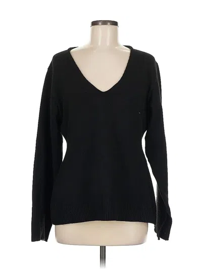 Pre-owned H&m Pullover Sweater In Black