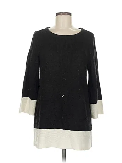 Pre-owned H&m Pullover Sweater In Black