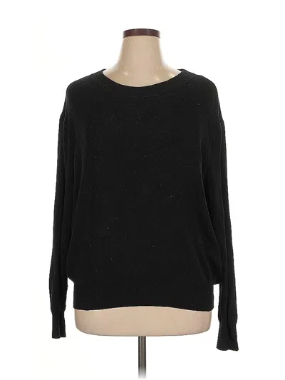 Pre-owned H&m Pullover Sweater In Black