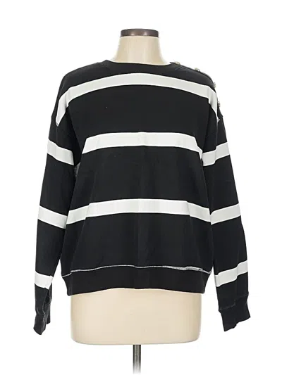 Pre-owned H&m Pullover Sweater In Black
