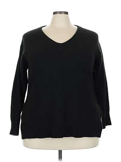 Pre-owned H&m Pullover Sweater In Black