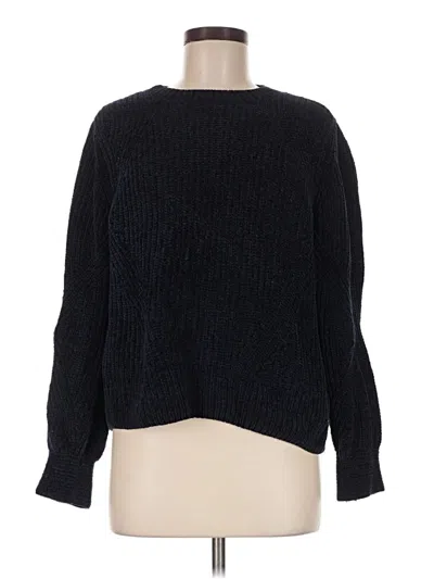 Pre-owned H&m Pullover Sweater In Black