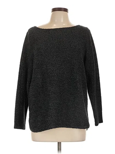Pre-owned H&m Pullover Sweater In Black