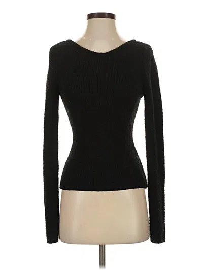 Pre-owned H&m Pullover Sweater In Black