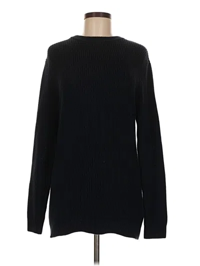 Pre-owned H&m Pullover Sweater In Black