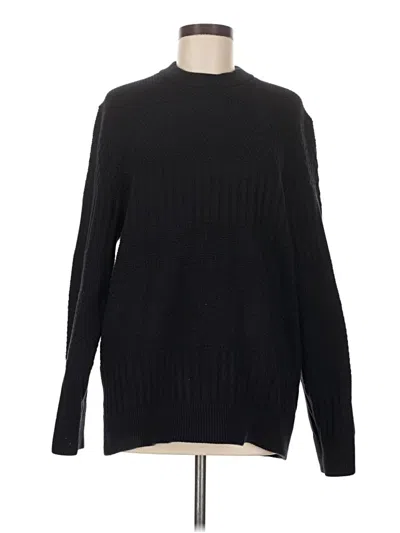 Pre-owned H&m Pullover Sweater In Black