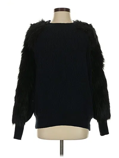 Pre-owned H&m Pullover Sweater In Black