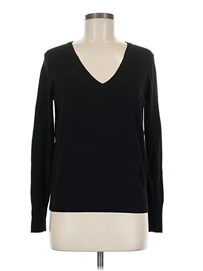 Pre-owned H&m Pullover Sweater In Black