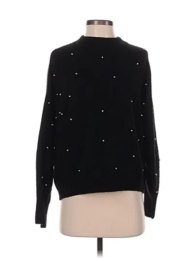 Pre-owned H&m Pullover Sweater In Black