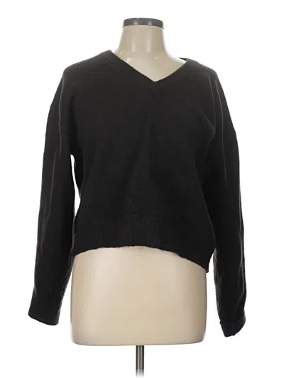 Pre-owned H&m Pullover Sweater In Black