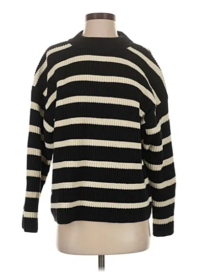 Pre-owned H&m Pullover Sweater In Black