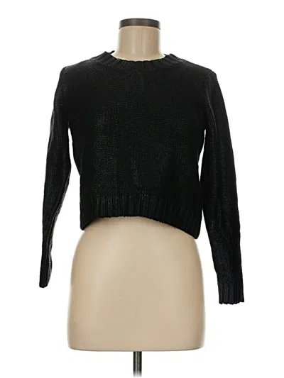 Pre-owned H&m Pullover Sweater In Black