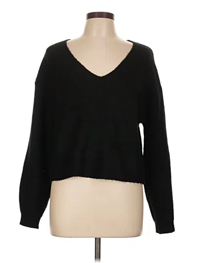 Pre-owned H&m Pullover Sweater In Black