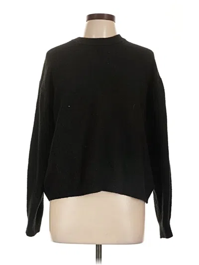 Pre-owned H&m Pullover Sweater In Black