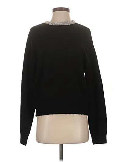 Pre-owned H&m Pullover Sweater In Black