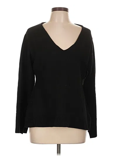 Pre-owned H&m Pullover Sweater In Black