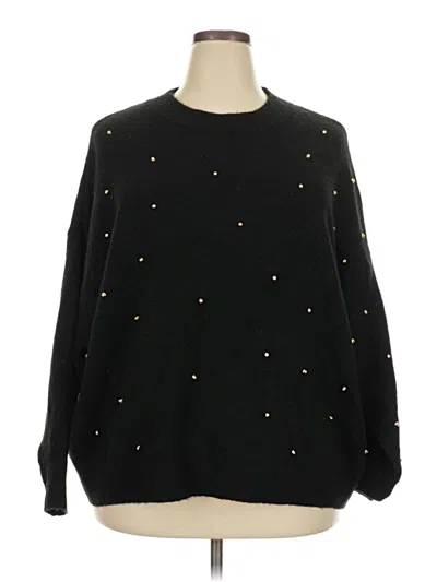 Pre-owned H&m Pullover Sweater In Black